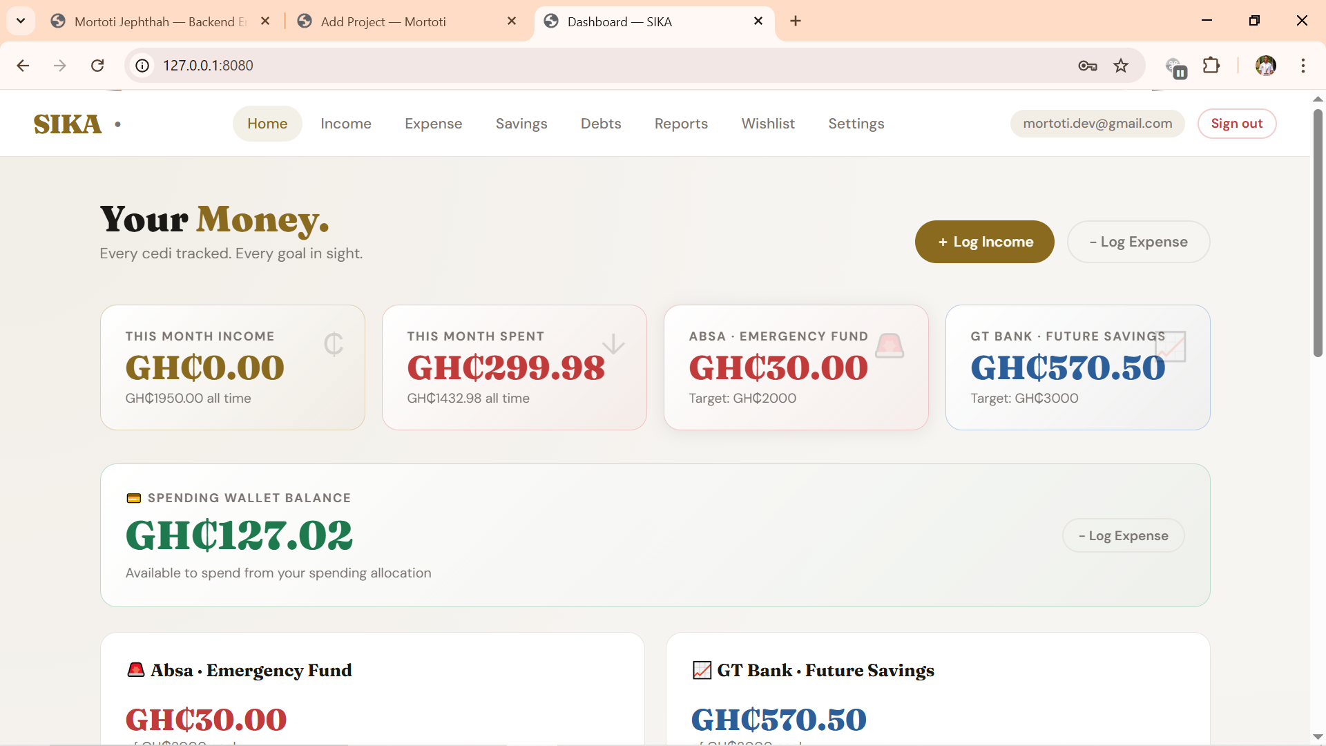 SIKA Personal Finance Tracker